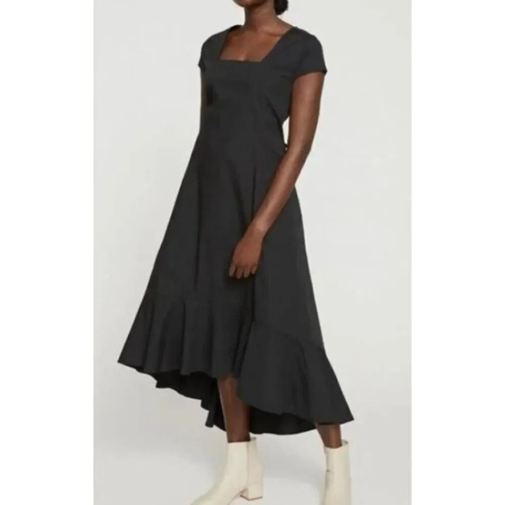 NWT Universal Standard Jenna Flounce Cotton Poplin Dress Sz. L (US 22-24)